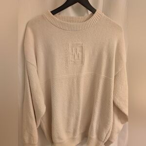 Vintage Knitted Beige Hilton Head Sweater Large